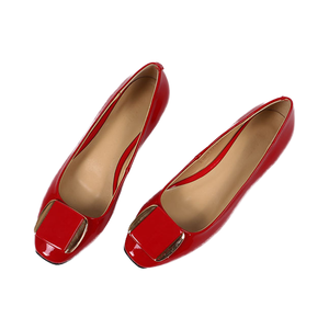 Mocassins plats décontractés pour femmes, nouvelle mode, chaussures de marche compensées en cuir véritable, à semelle épaisse, basses, à enfiler, pour l'automne - Product Image 1