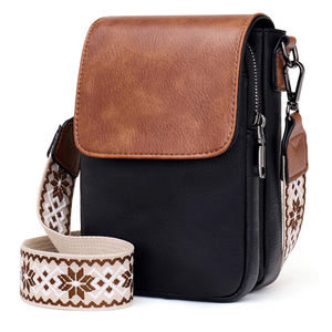 Bolso bandolera de cuero de primera calidad con correa ajustable 2025 Bolso bandolera de diseñador de lujo para mujer en cantidad a granel - Product Image 5