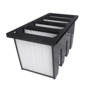 Filtro de Celdas V W Impermeable Merv13 14 Antiepidémico para Granjas Porcinas, 24 x 24 x 12 mm - Product Image 5