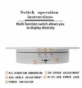 ขาตั้งจอแสดงผลแบบหมุนได้มีมอเตอร์, โหลด7.87นิ้ว/17.6lbs, ฝาครอบกระจก (สีขาว) แบบชาร์จไฟได้ - Product Image 6