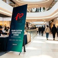 Bannière publicitaire X-stand pour événements sportifs et campagnes promotionnelles