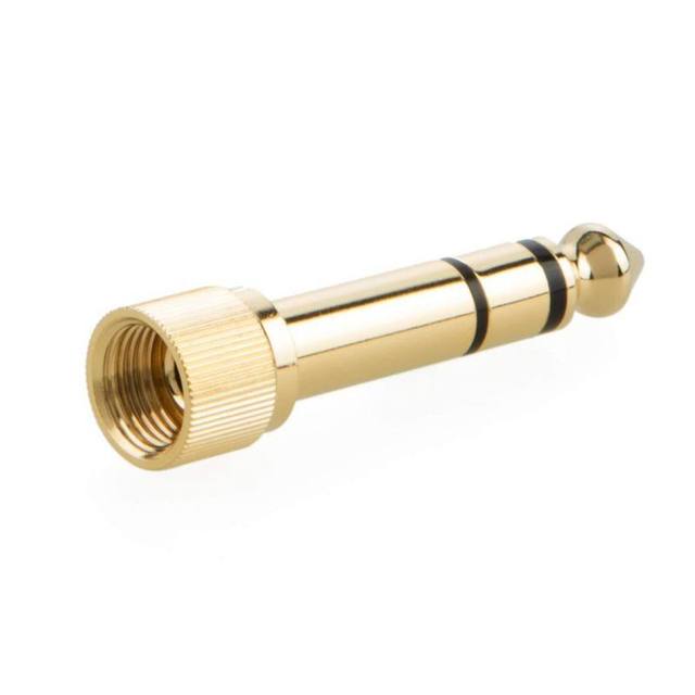 40L Stereo Nickel Plated Audio Plug Adapter Male 6.3mm to Female 3.5mm 3P Copper Contact Guitar HAODING Manufactured Jiangsu