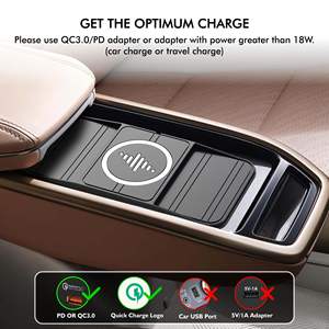 <span class=keywords><strong>Chargeur</strong></span> sans fil 2-en-1 15W, station de recharge inductive antidérapante pour voiture, tapis de recharge sans fil pour <span class=keywords><strong>iPhone</strong></span> 17 - Product Image 4