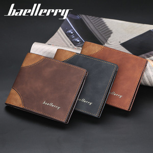 Baellerry Men's Short <b>Wallet</b> Pu Leather 5 Inch Horizontal Opening Card <b>Holder</b> Everyday Use - Product Image 3