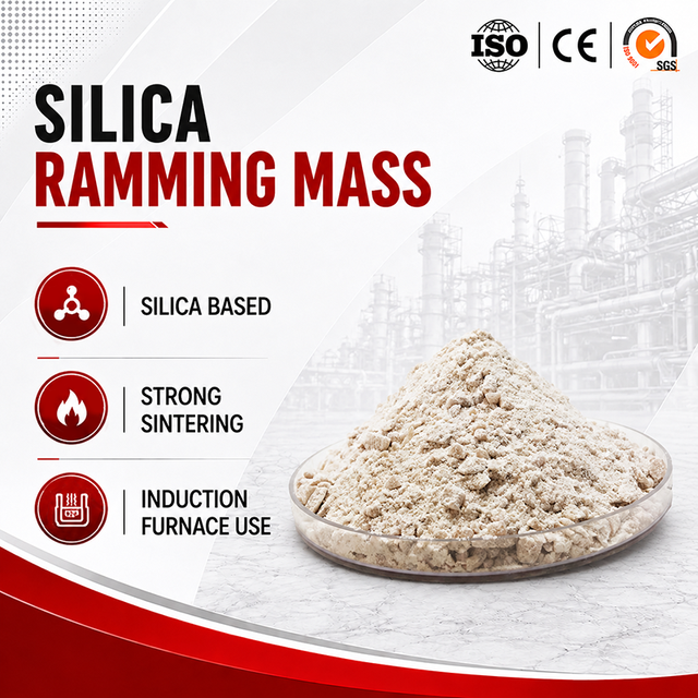 Wholesale Quartz Based Refractory Silica Ramming Mass for Steel Plant Metal Melting Furnace Lining Repair
