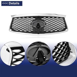 Rejilla Delantera para Infiniti Qx60, Diseño Panal de Abeja, Electrochapada en Negro, Pieza de Repuesto 2016-2020 - Product Image 4