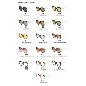 Kedun Square Large Frame UV400 Sunglasses 2025 New Fashion <b>Sunscreen</b> Trendy Personalized High-end Women - Product Image 4