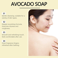 Savon Solide Artisanal Bio à l'Avocat avec Logo Personnalisé – Hydratant pour le Soin de la Peau (Mains, Visage, Corps, Bain) – Vente en Gros de Haute Qualité