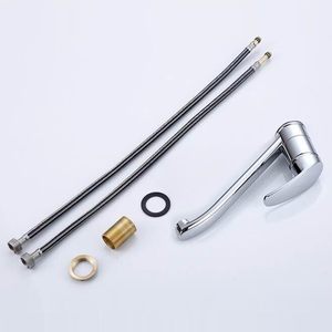 Grifo de Cocina Homoyoyo Clásico Cromado de Aleación de Zinc, Montado en Pared, Monomando, Instalación de un Solo Orificio, Cableado de 20 Grados - Product Image 6