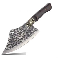 Couteau à salade professionnel de haute qualité en acier inoxydable forgé, machine à découper la viande, 6 couteaux Mezzaluna, couteau à désosser, trancheuse écologique