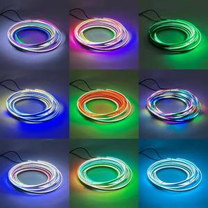 Lumière d'ambiance pour cadre de <span class=keywords><strong>porte</strong></span> automatique Dream Color 64 couleurs Kit de lumière invisible à LED pour fenêtre de voiture sans fil - Product Image 3