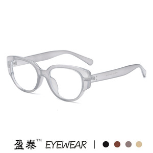แว่นตาทรงแคทอาย กรอบ TR90 ป้องกันแสงสีฟ้า เลนส์ใส แว่นสายตาผู้หญิง - Product Image 4