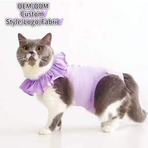<span class=keywords><strong>Camiseta</strong></span> de Recuperación para Mascotas de Algodón Suave, Ropa Transpirable para Gatos Postoperatorios, Traje Lavable Postoperatorio para Perros Machos - Product Image 1