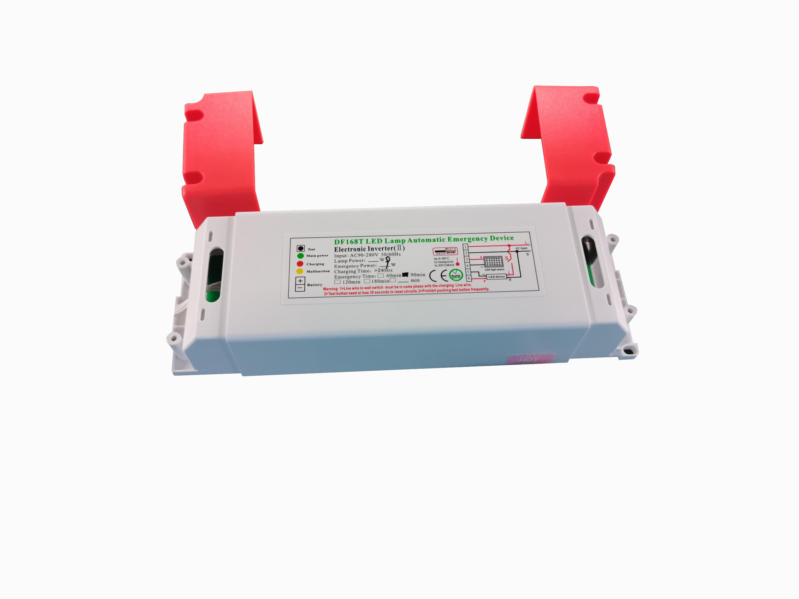 New integrated emergency led driver power supply automatic power reduction emergency device with customized