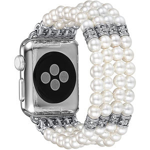 <span class=keywords><strong>Bracelet</strong></span> de bijoux pour femmes <span class=keywords><strong>Bracelet</strong></span> de perles pour filles <span class=keywords><strong>Bracelet</strong></span> élastique de luxe pour <span class=keywords><strong>Apple</strong></span> <span class=keywords><strong>Watch</strong></span> Ultra 8 49mm iWatch 8 7 3 SE 38/40/41/44/45mm - Product Image 1