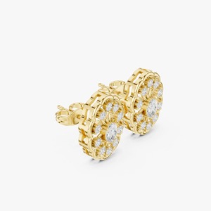 Pendientes de Diamantes con Diseño de Rayos de Sol de Excelente Calidad y Brillo Intenso para Mujer, Ideales para Fiestas y Regalos - Product Image 4
