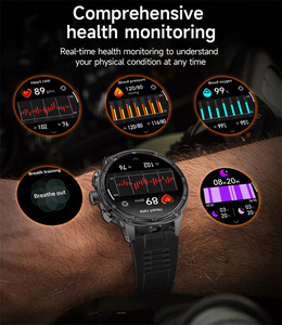 Lampe de poche V99 <span class=keywords><strong>montre</strong></span> intelligente pour hommes Bracelets en <span class=keywords><strong>acier</strong></span> inoxydable Grand écran Bluetooth Informations sur les appels Push Outdoor Smartwatch - Product Image 3