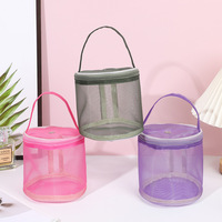 Mini sac en filet avec poignée de transport, personnalisable avec logo, pour le rangement de soutiens-gorge et de fils