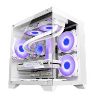 Most Popular ATX /M-ATX PC Gaming Case OEM Computer Case&Towers USB3.0 Transparent Glass PC Cabinet With ARGB LED Fans