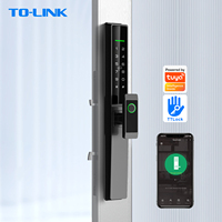 Serrure de porte intelligente en aluminium Tolink avec Bluetooth pour portes coulissantes en verre