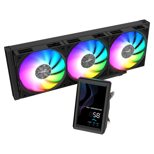 High Efficiency 360mm CPU Radiator LCD Display IPS CPS ARGB Fan Water CPU Cooling Water Liquid Cooler Aio Cooler for PC Case