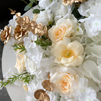 Plantes artificielles en forme de boule, décoration de mariage personnalisée, centre de table, boule de fleurs artificielles
