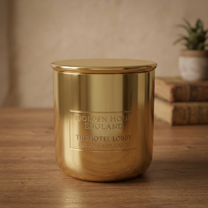 Contenedor de latón para velas con tapa en acabado mate, frasco decorativo para velas, frasco para velas con logo personalizado, frasco para velas vacío, frasco para velas de lujo - Product Image 1