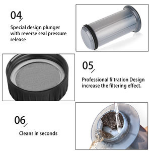 Taşınabilir Pres Kahve Makinesi Filtreli Damlama Kahve Demliği Seyahat Cafe French Press Hava Presli Ofis Ev Espresso Kahve Makinesi - Product Image 3