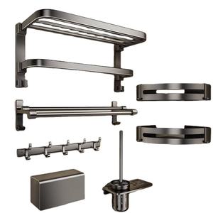 CF Wall Mounted Washroom Towel Rack <strong>Parts</strong> &amp; <strong>Accessories</strong> Set 6 Piece <strong>Other</strong> <strong>Parts</strong> Toilet Hardware <strong>Bathroom</strong> <strong>Accessories</strong> Set - Product Image 1