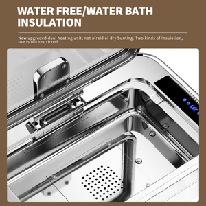 Winners khách sạn được xây dựng trong thép không gỉ tự chọn thực phẩm ấm hơn điện chaffing món ăn không dùng nước tắm dual-sử dụng chafing món ăn - Product Image 3