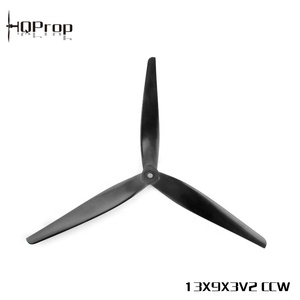 Vente en gros HQ X-Class Prop 13X9X3V2(CCW) Noir-Nylon renforcé au carbone 13 pouces pour drones de course FPV RC Freestyle Pièces de bricolage - Product Image 3