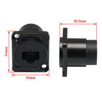 Adaptateur Ethernet RJ45 femelle mural pour panneau, connecteur Wifi, prise murale, prix de la machine