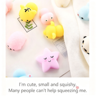 Jouets Mochi Squishy Mignons, Mini Jouets à Presser en Forme d'Animaux, Jouets Anti-Stress, Jouets Sensoriels, Balles Squishy Douces pour Enfants, Cadeau de Fête