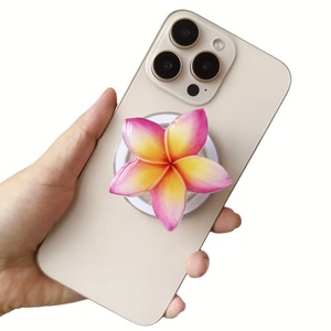 Support de téléphone magnétique à fleurs hawaïennes tendance, pendentif cadeau en forme de fleur de prunier en résine, compatible avec tous les modèles de téléphones - Product Image 4