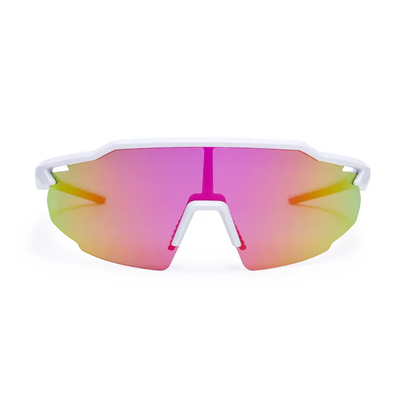 HUBO 521 Lunettes de vélo de montagne roses pour femmes Lunettes de soleil de cyclisme avec lentille photochromique polarisée pour une utilisation sportive