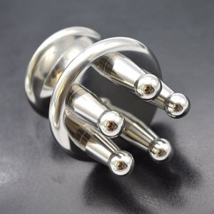 Masaje de acero inoxidable masaje terapia palo drenaje de ácido linfático cuero cabelludo cabeza meridiano peine para magnetoterapia <span class=keywords><strong>fisioterapia</strong></span> - Product Image 3