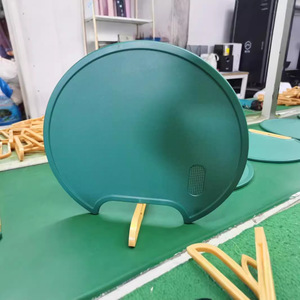 Green Round Double-Sided PE Cutting Board 32cm Non-Slip Kitchen Chopping Board For Vegetables And Fruits - Product Image 3
