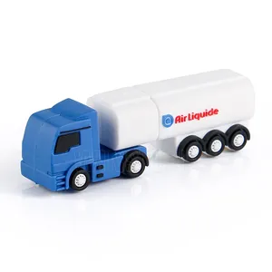 Custom High Speed 3D Soft PVC Cute Truck Car 128GB 32GB USB Flash Disk Driver for corporate Gifts