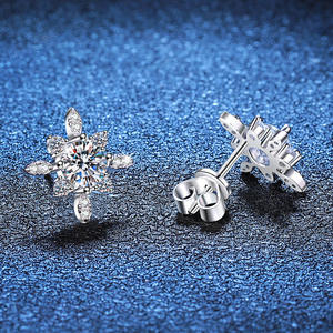Usine en gros 0.5 CT Moissanite boucles d'oreilles passer diamant Test 925 argent Sterling Starlight reine boucles d'oreilles bijoux pour femmes - Product Image 3