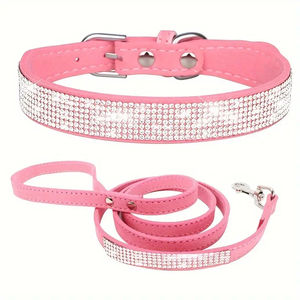 Collier pour animaux de compagnie en diamant étincelant réglable personnalisé collier exquis adapté aux petites et moyennes tailles collier de chien - Product Image 6