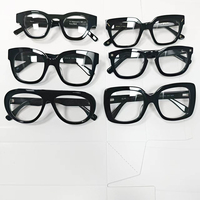 Montures de lunettes surdimensionnées multicolores en acétate épais à monture complète – Vente en gros d'usine – Lunettes unisexe de haute qualité