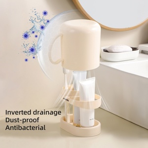 Creative Bathroom Mouthwash Cup Dormitory Toothbrush Holder Set <b>Brushing</b> Tooth Cup Holder Combination - Product Image 2