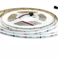 Bande LED COB adressable DC12/24V 576 LED/m WS2811 SPI programmable RGBIC sans points, bande lumineuse couleur rêve pour KTV, jeux et décoration
