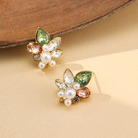 Anting Bunga Mori Musim Panas Berlapis Emas Tembaga, Anting Mutiara Bernuansa Mewah dan Anggun
