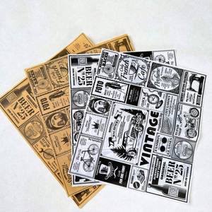 Papel de Alimentos Marrón Antigrasa Personalizado, Reutilizable, Hecho con Materiales Reciclados, Hojas de 12"x12" (30x30 cm) para Envolver Sándwiches, Pasteles y Azúcar - Product Image 5