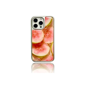 Custodia per telefono con resina epossidica vera e propria fiore spremuto fragola arancia per IPhone17 16 15 14 13 12 <span class=keywords><strong>11</strong></span> <span class=keywords><strong>Pro</strong></span> Max custodie per cellulare - Product Image 3