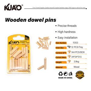 Clous en bois massif, attaches fiables pour l'assemblage de meubles, la liaison de structures en bois, <span class=keywords><strong>6</strong></span>*30MM, 25 pièces - Product Image 3
