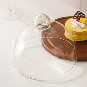 Support à gâteau couvert, <span class=keywords><strong>plat</strong></span> de service polyvalent pour desserts, support à gâteau avec couvercle en verre - Product Image 4