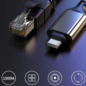 Adaptador <span class=keywords><strong>Ethernet</strong></span> portátil de velocidad Gigabit de 1000Mbps, <span class=keywords><strong>Cable</strong></span> de red RJ45 para Windows para MacBook Chromebook Smart TV - Product Image 4