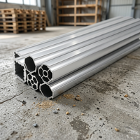 Tube Lean en alliage d'aluminium de 28 mm, léger et modulaire, pour table de travail Lean Manufacturing, chariot à matériaux, longueur personnalisée